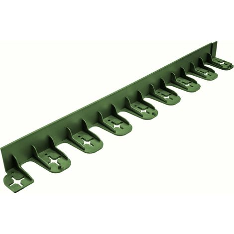 Rasenkanten, Beeteinfassung, Beetumrandung, PE/PP 60mm, Umrandung Gartenbeet oder Kiesbeet - Grün
