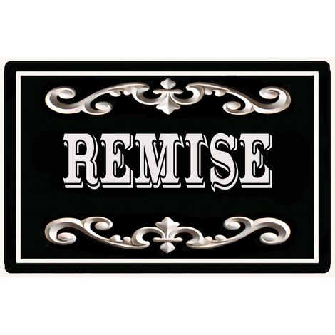 Plaque de porte Remise en métal  15 × 10 cm (1/2)