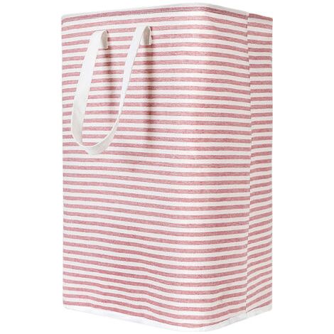 QORVA-Panier à linge pliable rouge de 72 litres, 40x30x60cm, tissu imperméable (1/5)