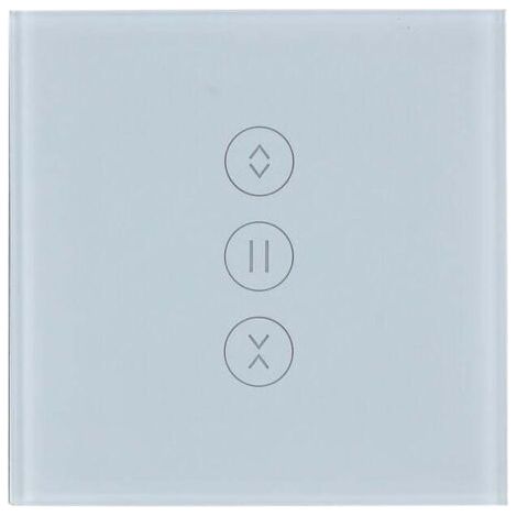 WiFi Roller Shutter Switch Curtain Wall Switch Compatible with Alexa and Google Home【Need Neutral Line】 (1/4)