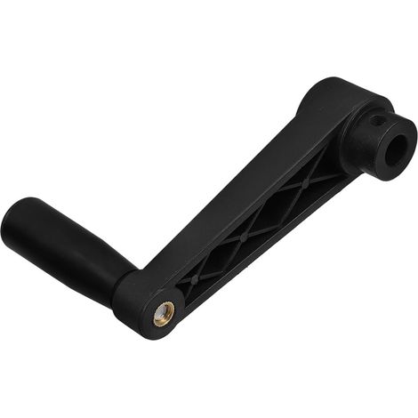 Poignée 12 100 Trou Rond en Nylon Noir Manivelle Pliante Conception Pliable et Fonctionnement Manuel pour Tâches Mécaniques Industrielles (1/5)