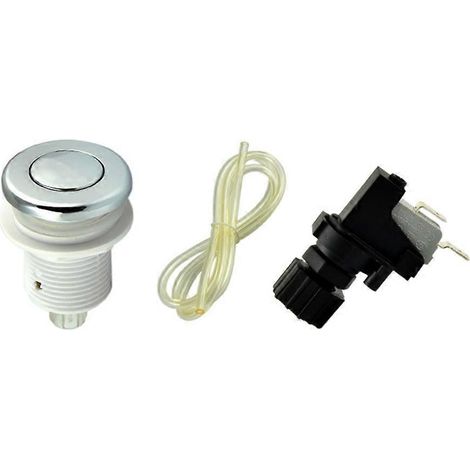 1set Pneumatic interrupteur sur arrêt poussoir bouton pour Bathtub Spa déchets broyeur déchets Whirl Pool 32mm Suit (1/5)