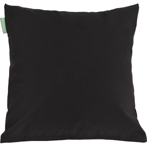 Gardenista - Dekokissen für den Außenbereich, 60x60 cm wasserabweisendes quadratisches Kissen für Gartendekorationen, leichte Kissen mit weicher Füllung, Wurfkissen für den Garten - Schwarz (1/5)