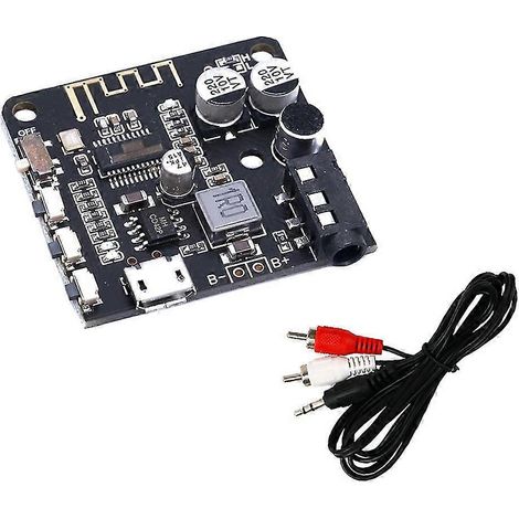 Récepteur Bluetooth BT5.0, décodeur MP3, module amplificateur audio pour haut-parleur de voiture avec interface 1 vers 2 (1/5)