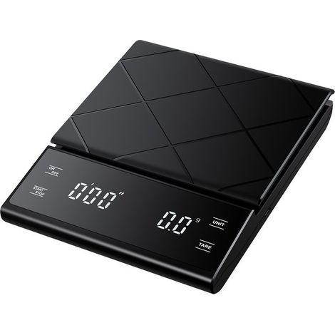 Balance à café 5 kg/0,1 g avec minuterie chargement USB