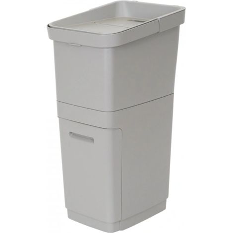 PATTUMIERA STOCCOLMA 36,5L GRIGIA CON CASSETTO