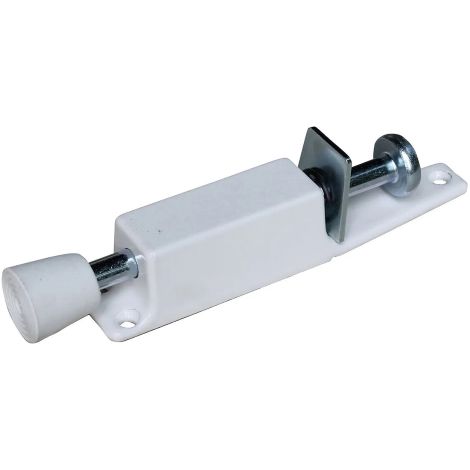FERMAPORTA Ferma BLOCCA Porta a PEDALE Infissi Legno Alluminio PVC Colore BIANCO (1/3)
