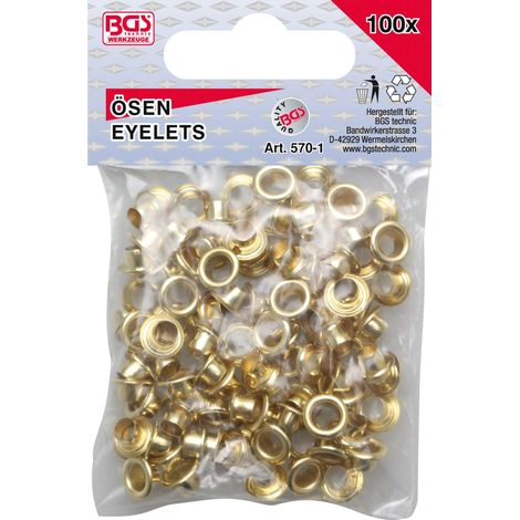 Assortimento occhielli  4,5 x 5,0 mm  100 pz. (1/3)