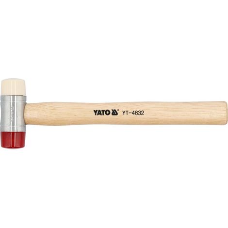YT-4632 Martello per lamiera in PU/nylon YATO da 35 mm con manico in hickory (1/2)