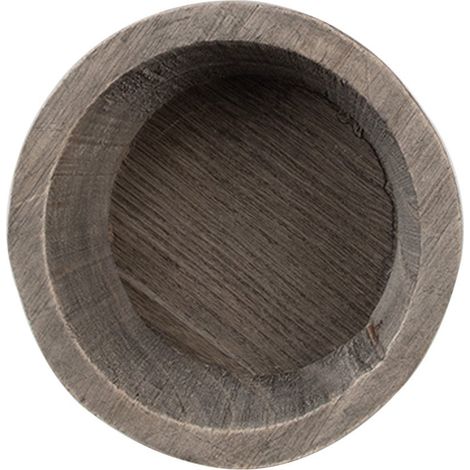 Coupelle Décorative en Bois Marron Ø 15 x 4 cm - Bol à Fruits et Support Pot de Fleurs Bohème - PANGIVO
