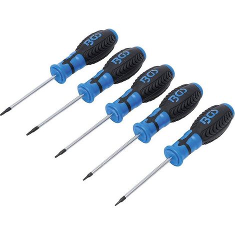Jeu de Tournevis Profil T Torx T6-T10 - 5 pcs - Acier Résistant - Précision et Confort d Utilisation - D-Work