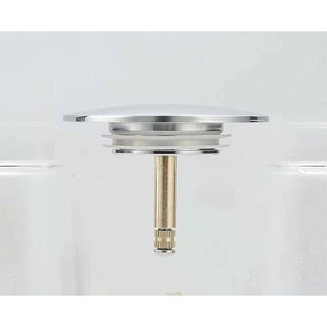 Bouchon de vidange de baignoire - Universel - Salle de bain - Bouchon de vidange universel pour votre baignoire - Acier inoxydable - Argent - 708mm (1/3)