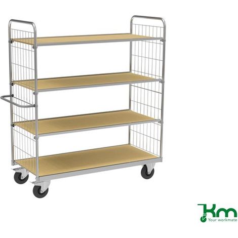 4 Ripiani adattati per ESD senza freni L x P x H 1590 x 650 x 1695 mm Kongamek