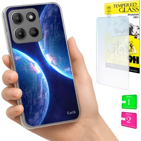 Funda para Motorola Moto G15 / G15 Power, carcasa trasera + cristal (1/5)