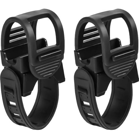 2 Stück Fahrradlichtclip für Uhrenarmband, Lichthalter, leistungsstarker Taschenlampenclip für Radfahren, Mountainbiken, Rennradfahren und Motorradfahren