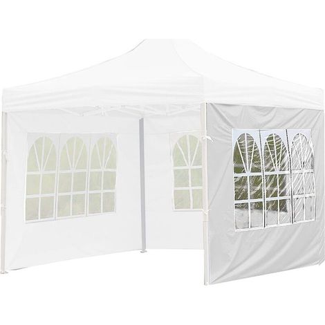 – Tente imperméable 3 x 2 m – Paroi latérale amovible 0,15 mm – Résistante aux UV – Pour événements extérieurs et jardinage (1/4)