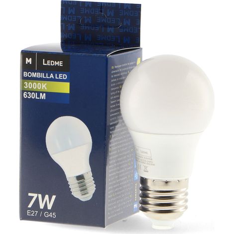 Ampoule LED E27 G45 7W 3000K - Ledme - LM7007 (1/2)