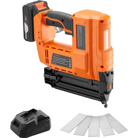 Mophorn Akku-Nagler 18 Gauge 20 V mit 100 Nägeln pro Minute, inklusive 500 Nägeln, 2,0 Ah Lithiumbatterie, Ladegerät und einstellbarer Nageltiefe – ideal für Heimwerkerprojekte und Holzarbeiten (1/5)