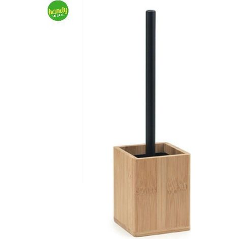 Portascopino WC Bonnie Natural e Nero (1/3)