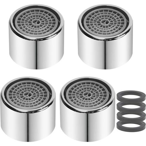 M22 Lot de 4 mousseurs pour robinet mitigeur et robinet mitigeur Chromé (1/5)