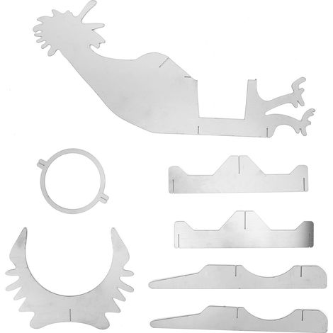 Support à poulet en acier inoxydable amovible et portable en forme de moto, support de rôtisserie pour barbecue pour fête (forme de dragon) (1/5)