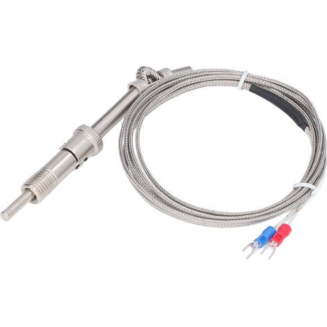 Thermoelement-Schraubsonde vom Typ K, gerader Temperaturfühler 0-800°C WRNT, Messumformer mit Griff, Einschraubsonde für präzise Messungen. (1/5)