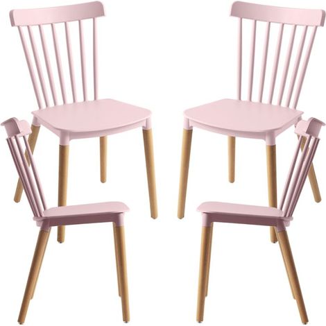 Packs Sillas Comedor - Pack 4 Sillas Leka - Rosa (1/5)