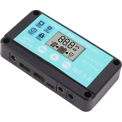 30-A-Solar-Laderegler mit zwei USB-Anschlüssen und MPPT-Solarpanel-Laderegler zur Stromerzeugung (1/5)