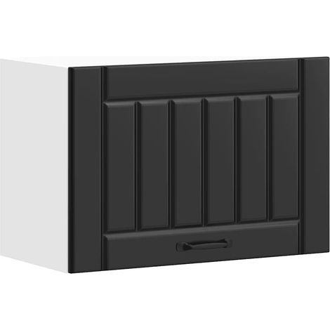 Armario de pared de cocina de diseño práctico 60 x 31 x 40 cm de madera contrachapada negro 020050183 (1/5)