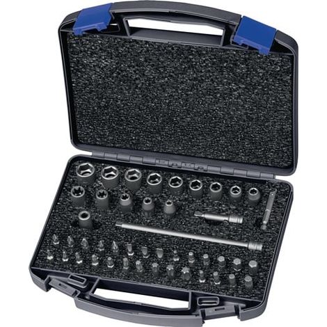 ASW Juego de llaves de vaso de impacto 700 KS 46 OL 46 piezas 1/4" - 170800 (1/3)