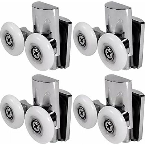 Duschtürrollen, 23 mm Duschtürräder oben oder unten