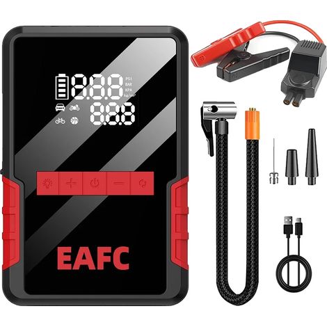 Démarreur de voiture, compresseur d'air, booster portable, Clip Intelligent (1/2)