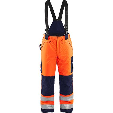 Pantaloni da lavoro alta visibilità inverno 1885 - Arancione fluorescente/Marine 3XL - FR(56) - SE(C62) - Norme (1/5)