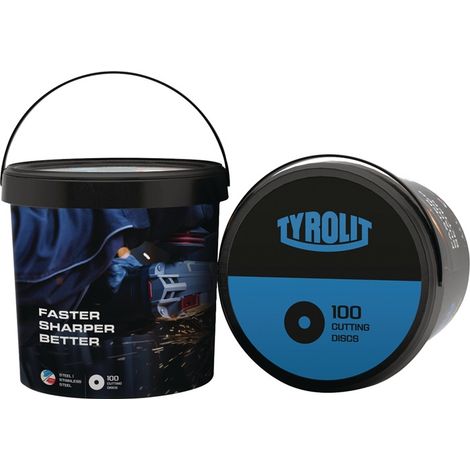 TYROLIT Trennscheibe PREMIUM D125x1mm gerade Bohrung 22,23 mm Eimer