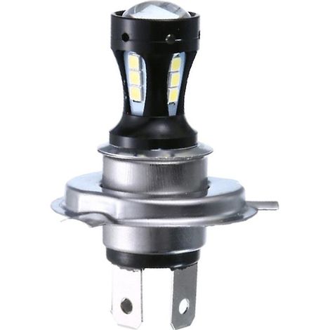 Motorradscheinwerfer H4 3030 LED Fern-/Abblendlichtlampe 6500K 12-24V