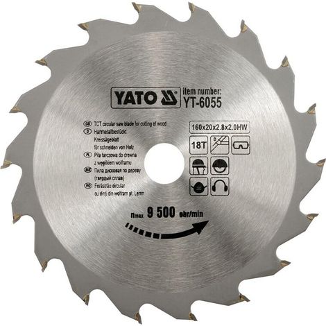 Yato YT-6055 hoja de sierra circular 1 pieza(s)