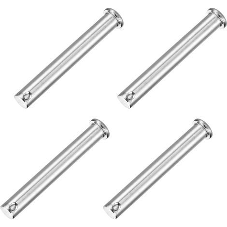 4Pcs M10 x 75mm Broches À Chapeau À Trou Unique, Broches D’Attelage À Tête Plate En Acier Inoxydable 304 Pour Verrou De Remorque, Installation De Meubles, Équipement Industriel (1/5)