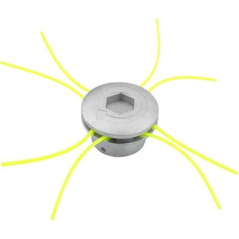 Aluminum trimmer head, 4-line trimmer head, universal trimmer head for garden, lawn, patio