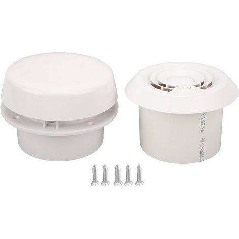 Mini Ventilateur de Ventilation pour Camping-car - Rond, Blanc, Silencieux, Résistant à la Compression