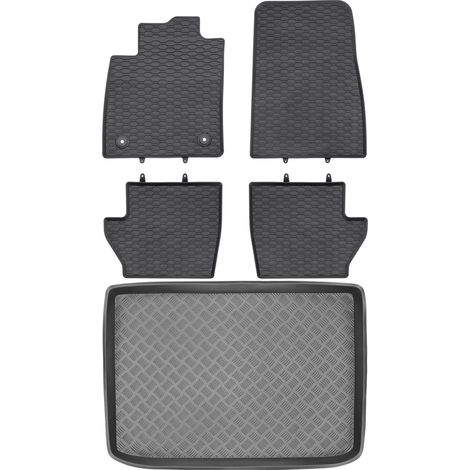 Ensemble de tapis de sol en caoutchouc pour Ford Puma Crossover (à partir de 2019) + tapis de coffre (1/5)
