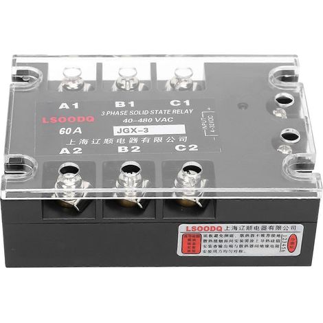 3-Phasen-SSR-Controller für industrielle Mittel- und Niederspannungsgeräte DC/AC 40–480 V AC JGX3 (4860Z)