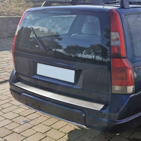 OMAC Ladekantenschutz Stoßstangenschutz für Volvo XC70 I 1998-2000 – Edelstahl Chrom (1/5)