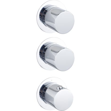 Fortifura Nebbio Robinet thermostatique encastré - 2 voies - extensible à 3 ou 4 voies - chrome