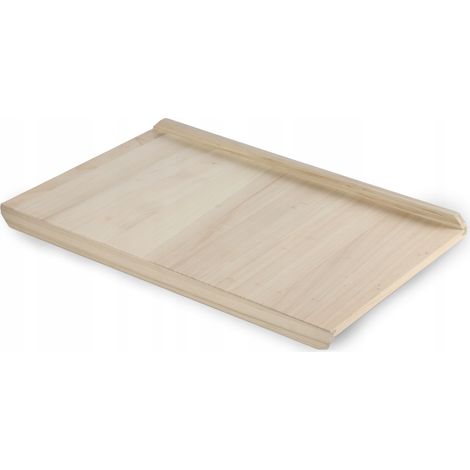 KADAX Holzbackbrett aus Pappelholz, Teigbrett, Backbrett, Beidseitig, 40x60cm (1/5)