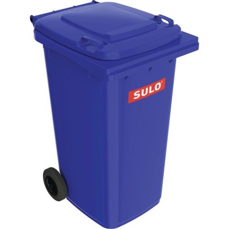 Pattumiera grande 240l HDPE blu, mobile secondo EN 840 SULO (1/2)