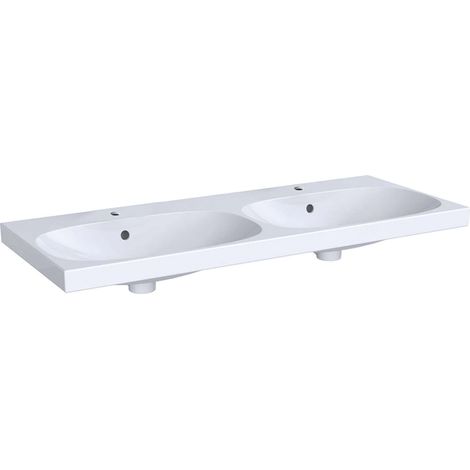 Geberit Acanto double lavabo, 2 trous de robinetterie, avec (1/3)