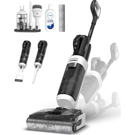 Tineco Floor One Switch S6 Stretch Breeze (Stretch S6 Combo) Aspirateur Laveur, Aspirateur Balai sans Fil Multifonction 2 en 1, Plat 180°, Auto-Nettoyage FlashDry 85℃, Anti-Enchevêtrement, 20kPa