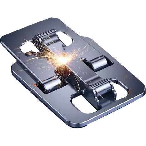 Support de téléphone portable pliable à angle réglable, support de bureau pour tablette, idéal pour la maison, les voyages et le bureau (gris) (1/5)