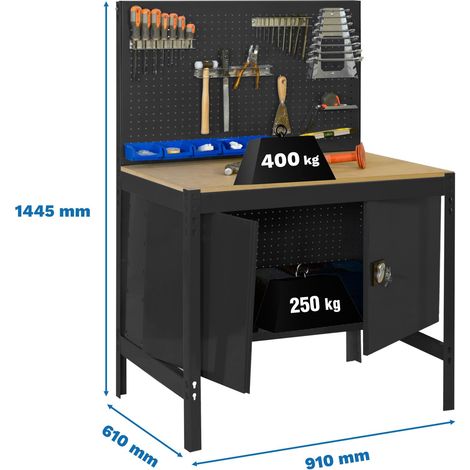 Simonrack Arbeitsplatz Metal 400 Anthrazit robust und funktional