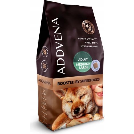 Croquettes pour chien ADDVENA BOOSTED BY SUPERFOODS Adulte Grand Sauvage 10 kg (1/3)